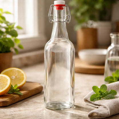 Pack 2 Botellas De Almacenamiento Jugo 1000ml Vidrio