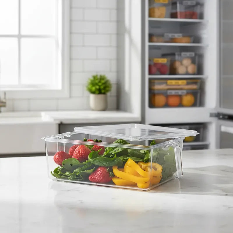 Caja Organizadora Para Refrigerador 9cmx28cmx20.5cm Transparente
