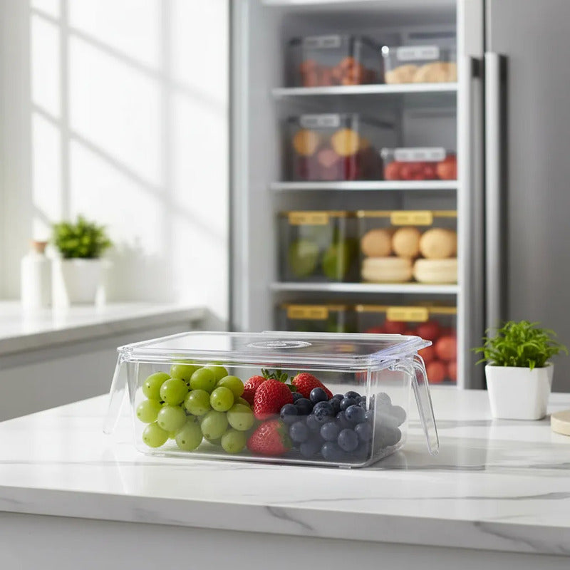 Caja Organizadora Para Refrigerador 9cmx28cmx14.5cm Transparente