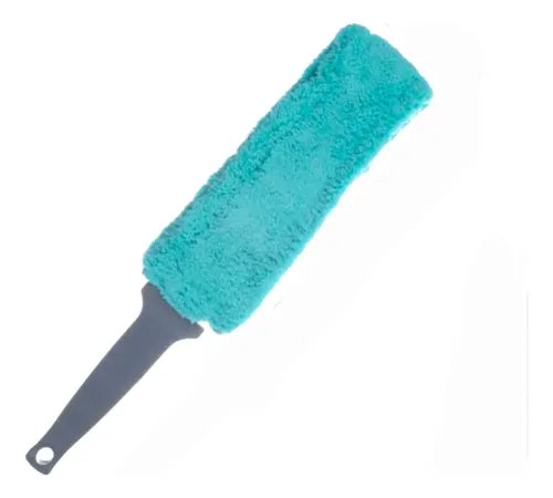 Plumero De Microfibra 8cm X 39cm Celeste