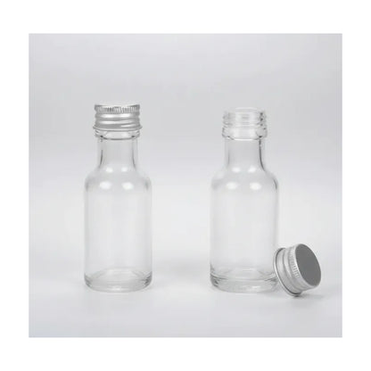 Pack 24 Botellas De Vidrio Ideal Para Aceite O Esencias Transparente