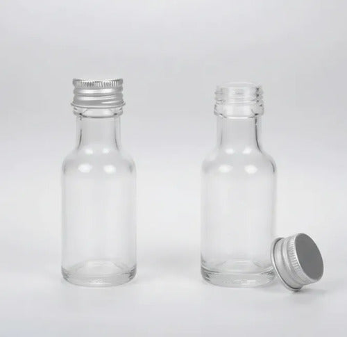 Pack 24 Botellas De Vidrio Ideal Para Aceite O Esencias Transparente