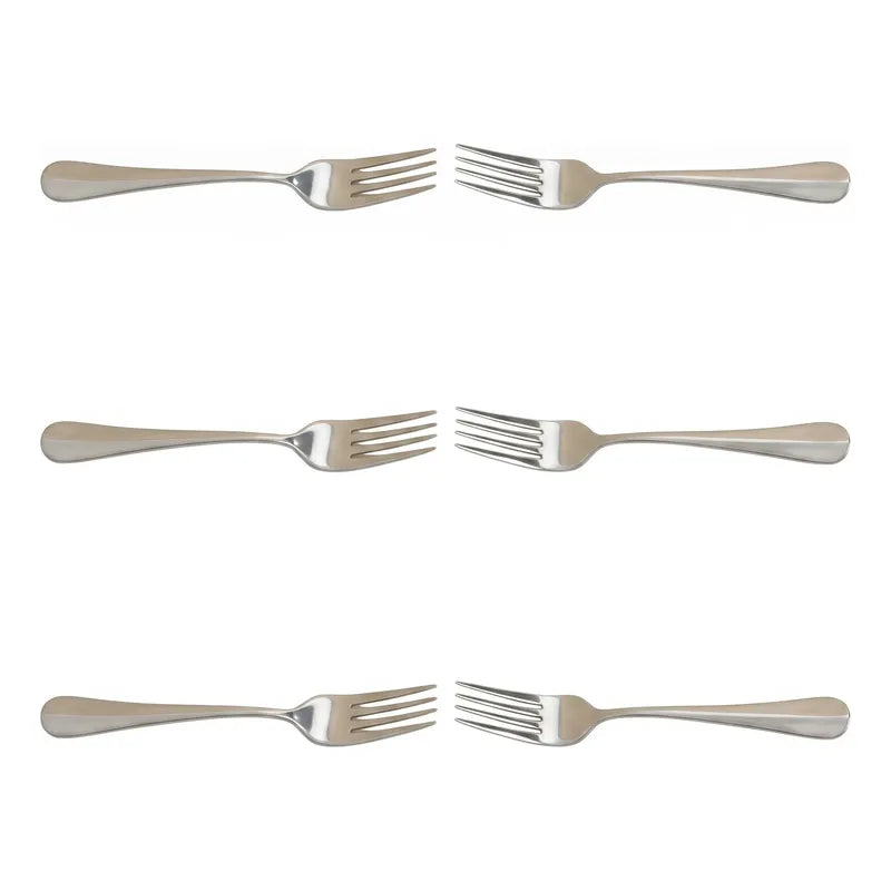 Set 6 Tenedores Postre Plateado