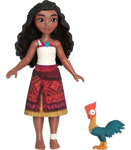 Canoa De Aventura Moana Mattel 60 Cm Con Muñeca Y Marrón