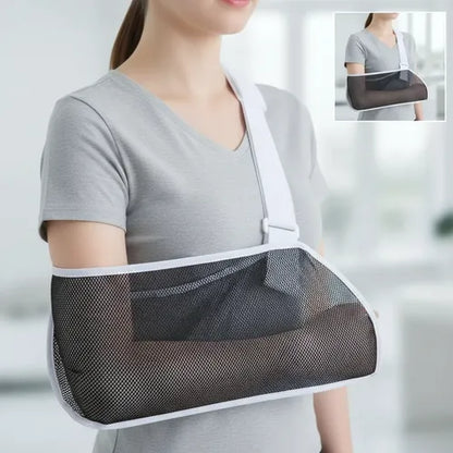 Inmovilizador De Hombro Cabestrillo Adulto Ajustable 18cm Gris Estandar