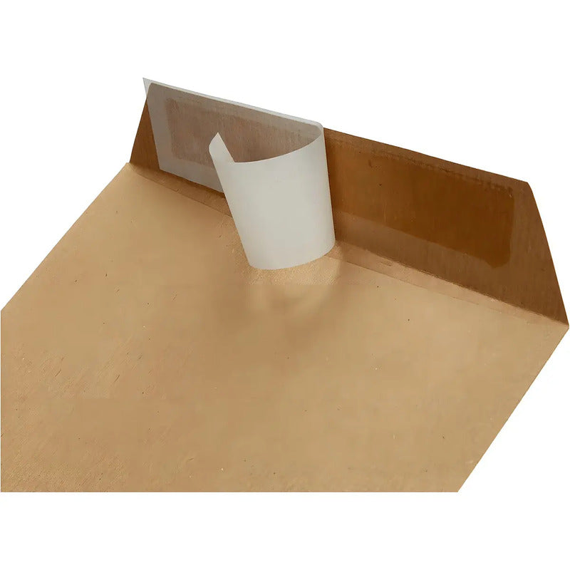 50 Sobres De Papel Kraft A4 Autocierre Rápido 32x23cm Marrón Marrón Claro Liso