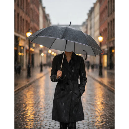 Paraguas Para Lluvia Impermeable Negro Negro