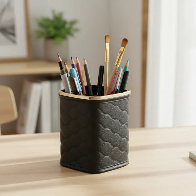 Porta Lapicero  Para Escritorio Con Divisiones 12cm