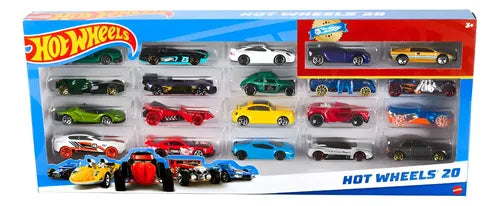Hot Wheels Vehículo De Juguete Paquete Sorpresa De 20 Autos Multicolor