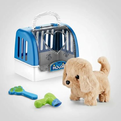Set Perro  Interactivo Con Transportadora Y Accesorios