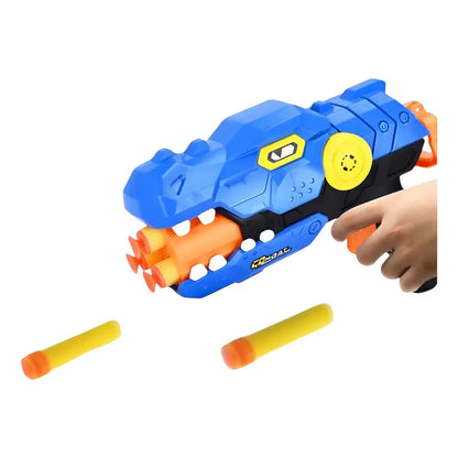 Pistola Lanza Dardos X6 Azul Azul