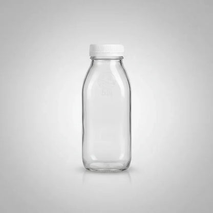Pack 6 Frascos De Vidrio Para Jugos Con Tapa Plástica 500ml Vidrio