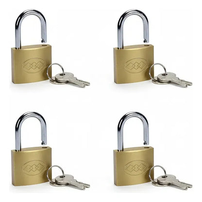 Candado Dorado De 63 Mm 3 Llaves Dorado