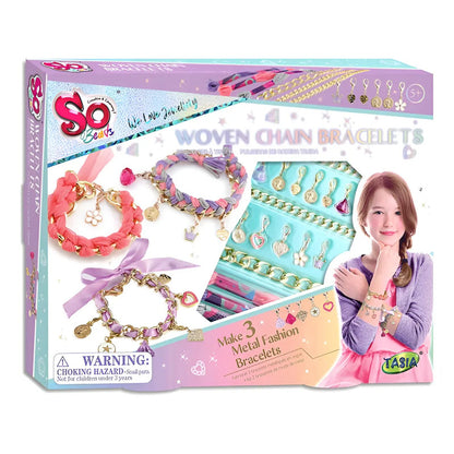 Set Brazaletes Ultra Toys Tejidos Con Charms