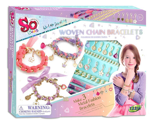 Set Brazaletes Ultra Toys Tejidos Con Charms
