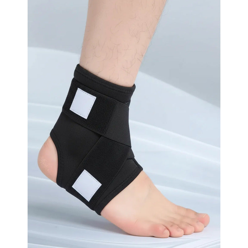 Tobillera De Soporte Elástico Para Fascitis Plantar Negro S/m