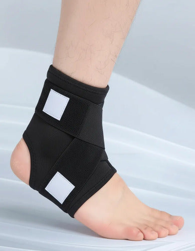 Tobillera De Soporte Elástico Para Fascitis Plantar Negro S/m