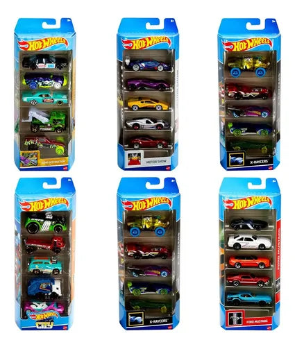 Hot Wheels Mattel Asortimento 5 Coches 1:64 Multicolor