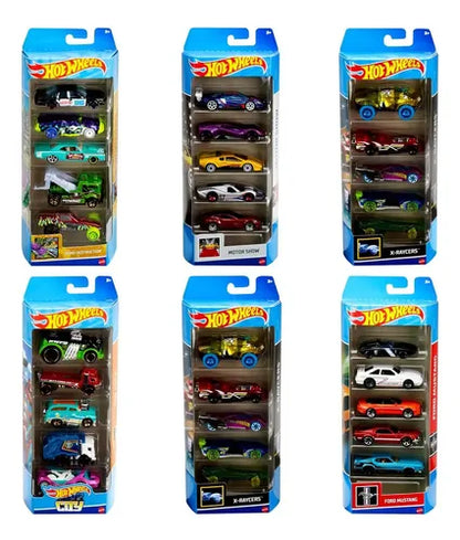 Hot Wheels Mattel Asortimento 5 Coches 1:64 Multicolor