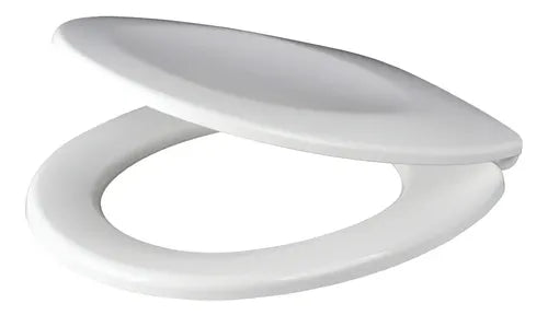 Tapa Para Inodoro Redonda Plástico Blanco Casa Miel Con Tapa Blanco