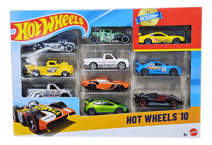 Hot Wheels Pack De 10 Autos Coleccionables 1:64 Variado