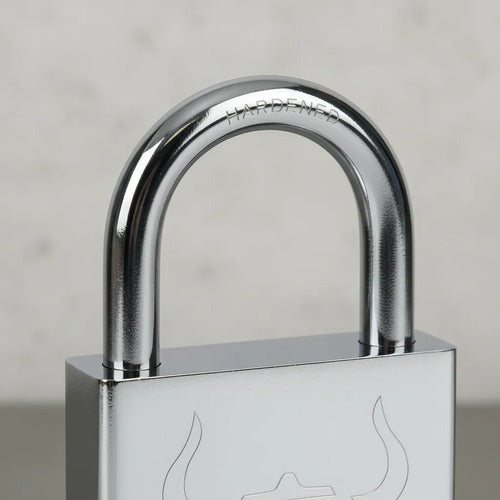 Candado Plateado De 70 Mm 3 Llaves Plateado