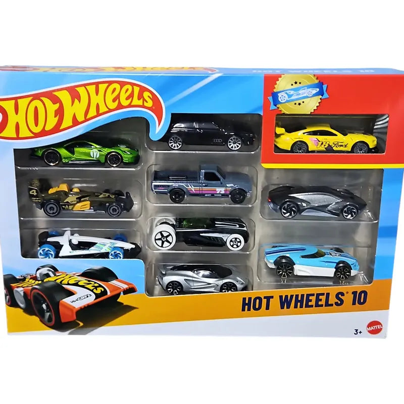 Hot Wheels Pack De 10 Autos Coleccionables 1:64 Variado