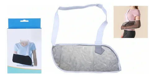 Inmovilizador De Hombro Cabestrillo Adulto Ajustable 18cm Gris Estandar