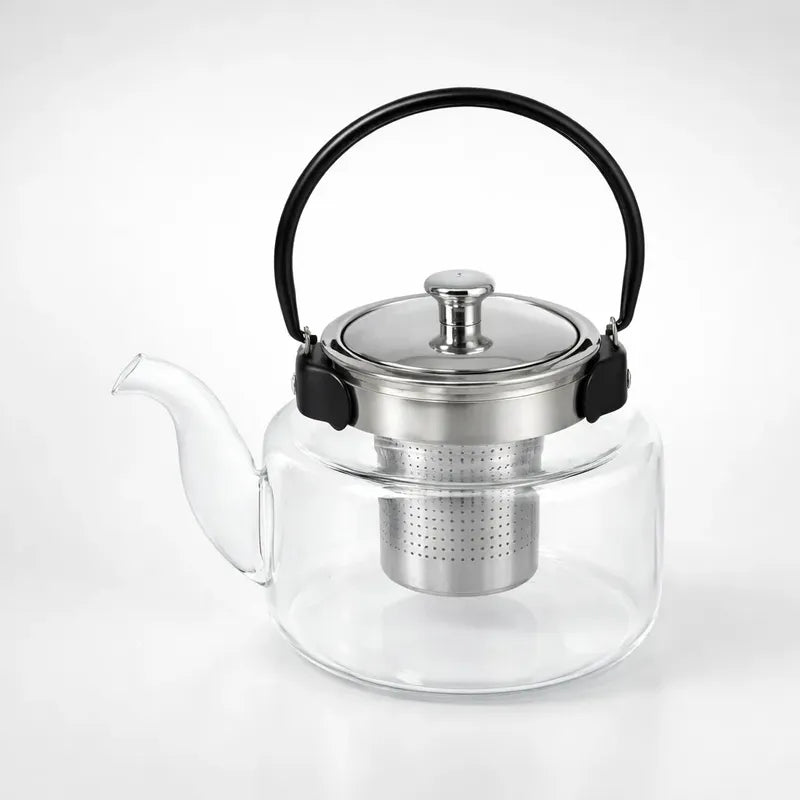 Tetera De 1.5l  Con Infusor De Acero Inoxidable Transparente
