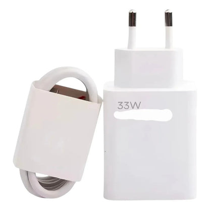Cargador De 33w Cable De Carga Rápida 6a Tipo C, Generico Blanco