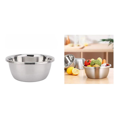 Bowl Tazón Profundo 40cm Acero Inoxidable Cocina Acero Inoxidable