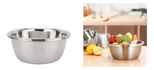 Bowl Tazón Profundo 40cm Acero Inoxidable Cocina Acero Inoxidable