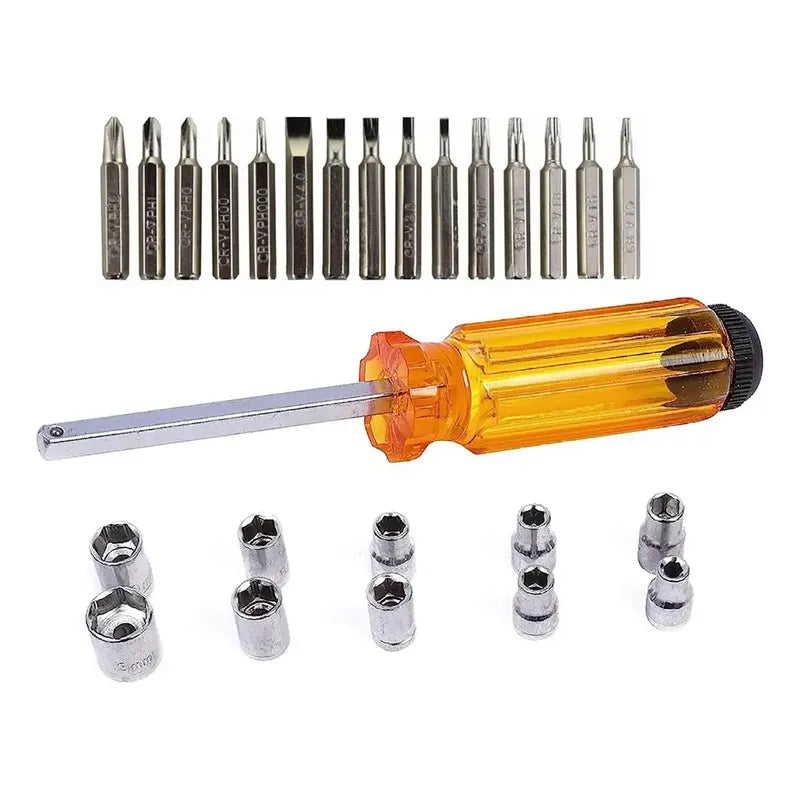 Set Destornillador Y Dados 28 Pcs En 1 Cq-220 E12138