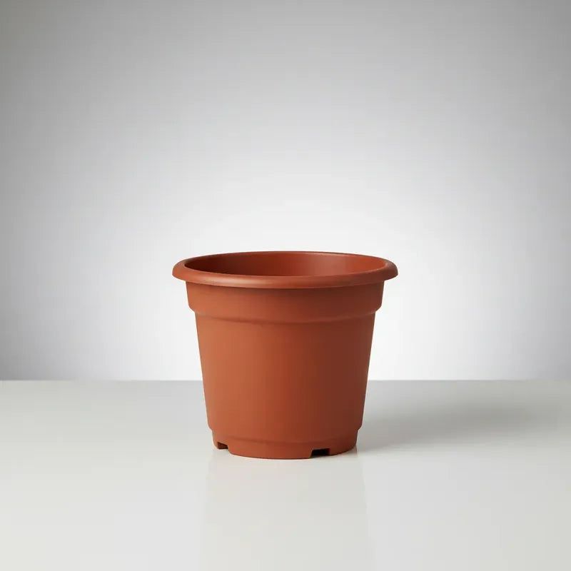 Pack 5 Macetas Plástico Duro 21x17 Cm Vivero N21 Terracota