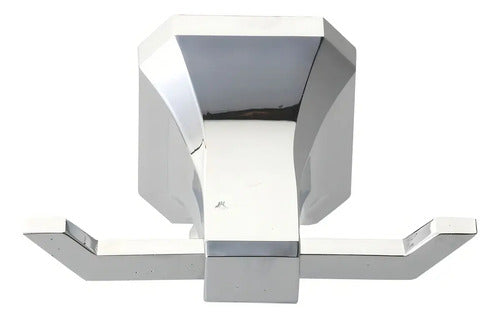 Kit De 3 Accesorios Para Baño Sensi D Acqua Roma Plateado