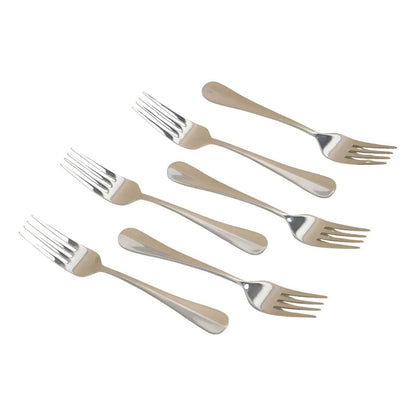 Set 6 Tenedores Postre Plateado