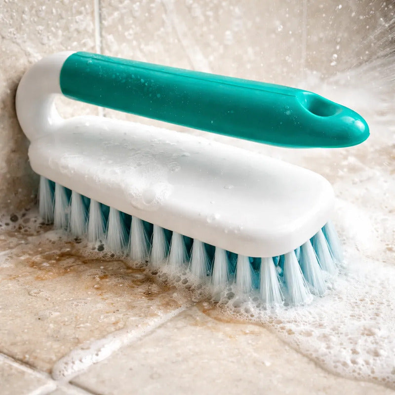 Cepillo Multiuso Cocina Baño Limpieza, Blanco Con Verde Blanco