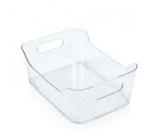 Caja Organizadora Refrigerador 30 Cm Transparente Contenedor Transparente