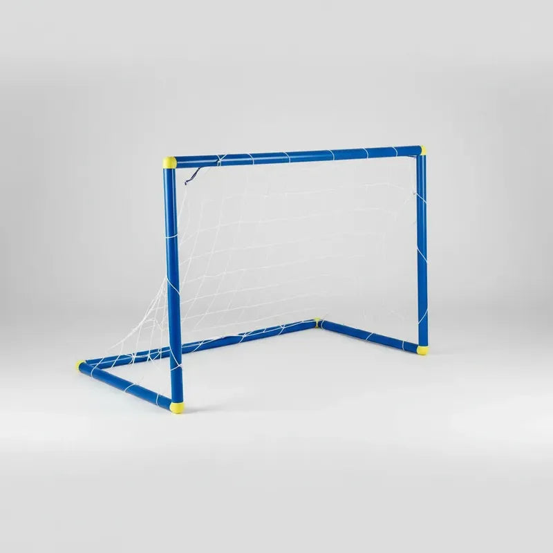 Arco De Fútbol Infantil Con Red Entrenamiento Para Niños Azul