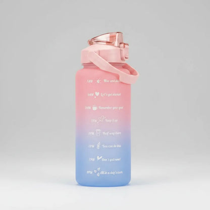 Botella Deportiva Motivacional 2l Para Hidratación Rosa