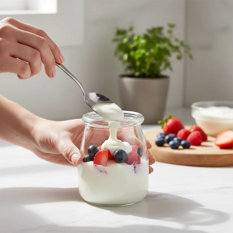 Pack De 6 Frascos De Vidrio Pudding 200 Ml Vidrio