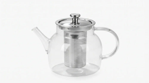 Tetera Con Infusor De Acero Inoxidable 0.8ml Transparente