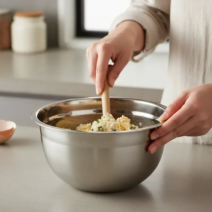 Bowl Profundo 20 Cm Acero Inoxidable Plateado
