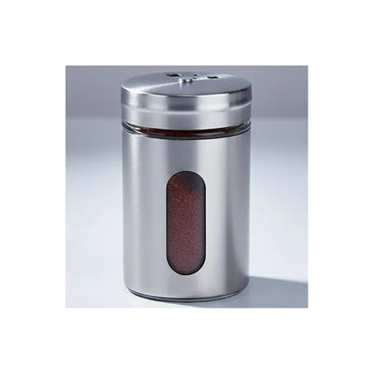 Pack 4 Especiero De Metal Plateado 90ml Gris Oscuro