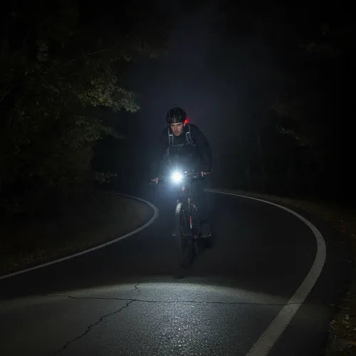 Luz Bicicleta Recargable Luces Delantera Led  Ciclismo Negro
