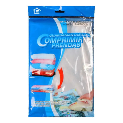 Pack 3 Bolsas Al Vacío Reutilizables Casa Miel De 1 M X 70 Cm Para Ropa