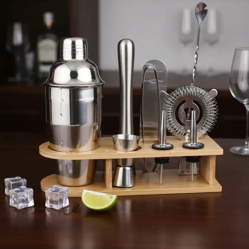 Coctelera Bartender Acero Inoxidable Profesional Acero Inoxidable/madera