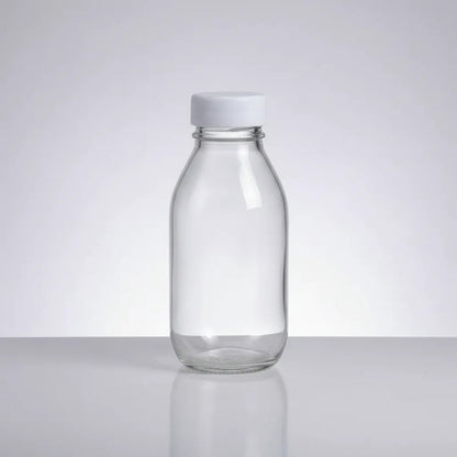 Pack 6 Frascos De Vidrio Para Jugos Con Tapa Plástica 300ml Vidrio