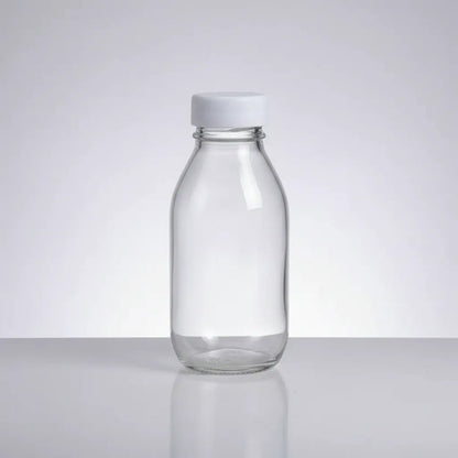 Pack 6 Frascos De Vidrio Para Jugos Con Tapa Plástica 300ml Vidrio
