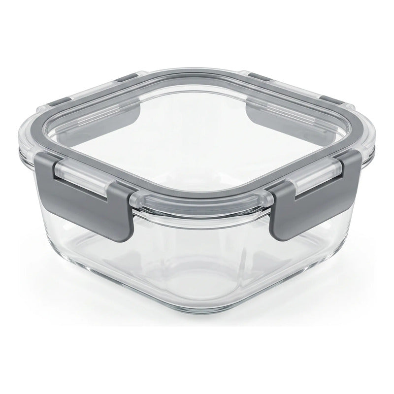 Pack De 3 Tupper Hermético Vidrio 520ml Vidrio